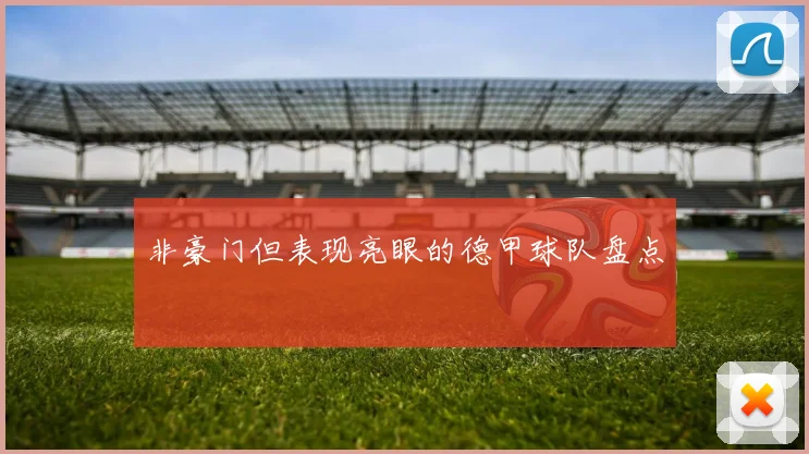 非豪门但表现亮眼的德甲球队盘点